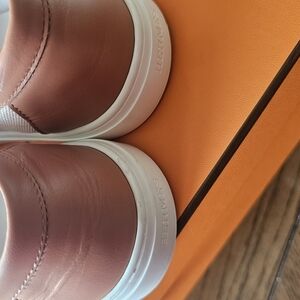 Hermès Brown Leather Sneakers